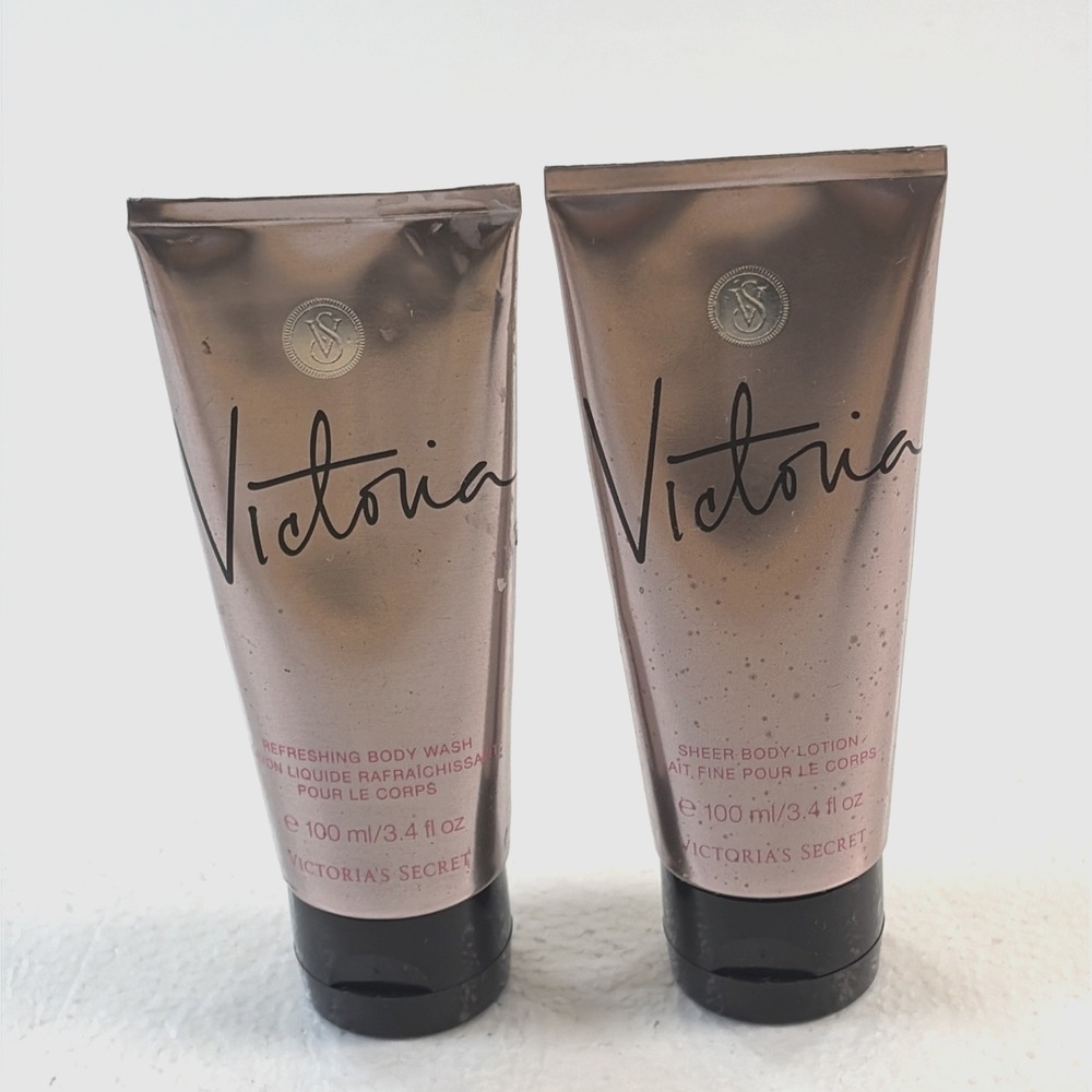 Victoria's Secret Victoria Sheer Body Lotion & Wash Travel Size 3.4 fl oz New